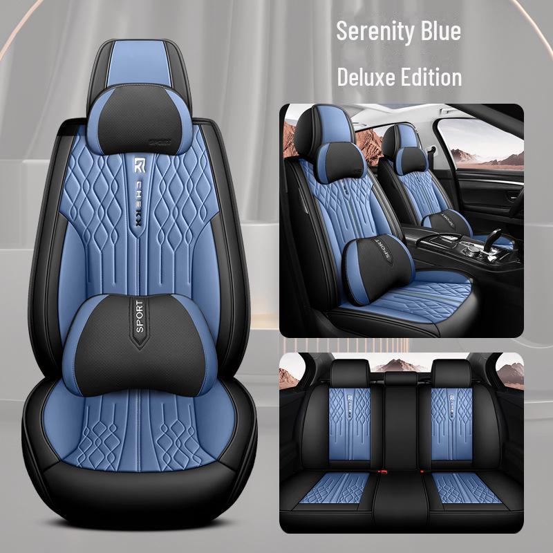 2023 Full-Cover Full-Leather Four-Season Universal Car Seat Cushion
