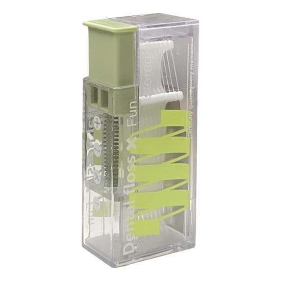 Portable Dental Floss Box Automatic Pop Up Floss Dispenser Press Type Travel Disposable Toothpick Floss Stick Holder