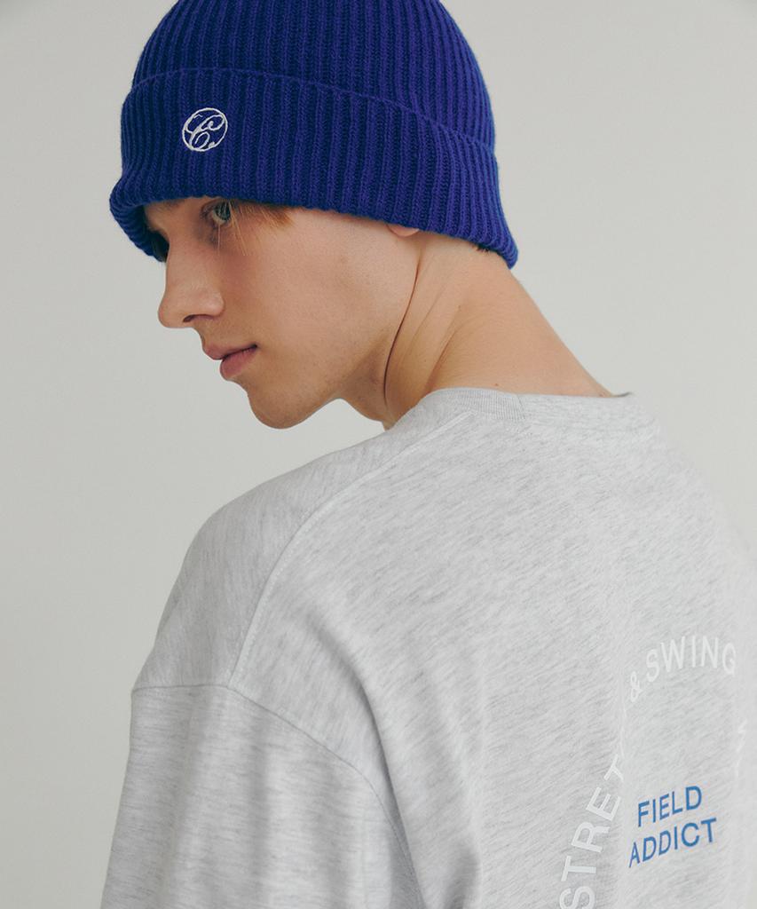 CLOVE [22Fw Clove] Ribbed Beanie (Blue)