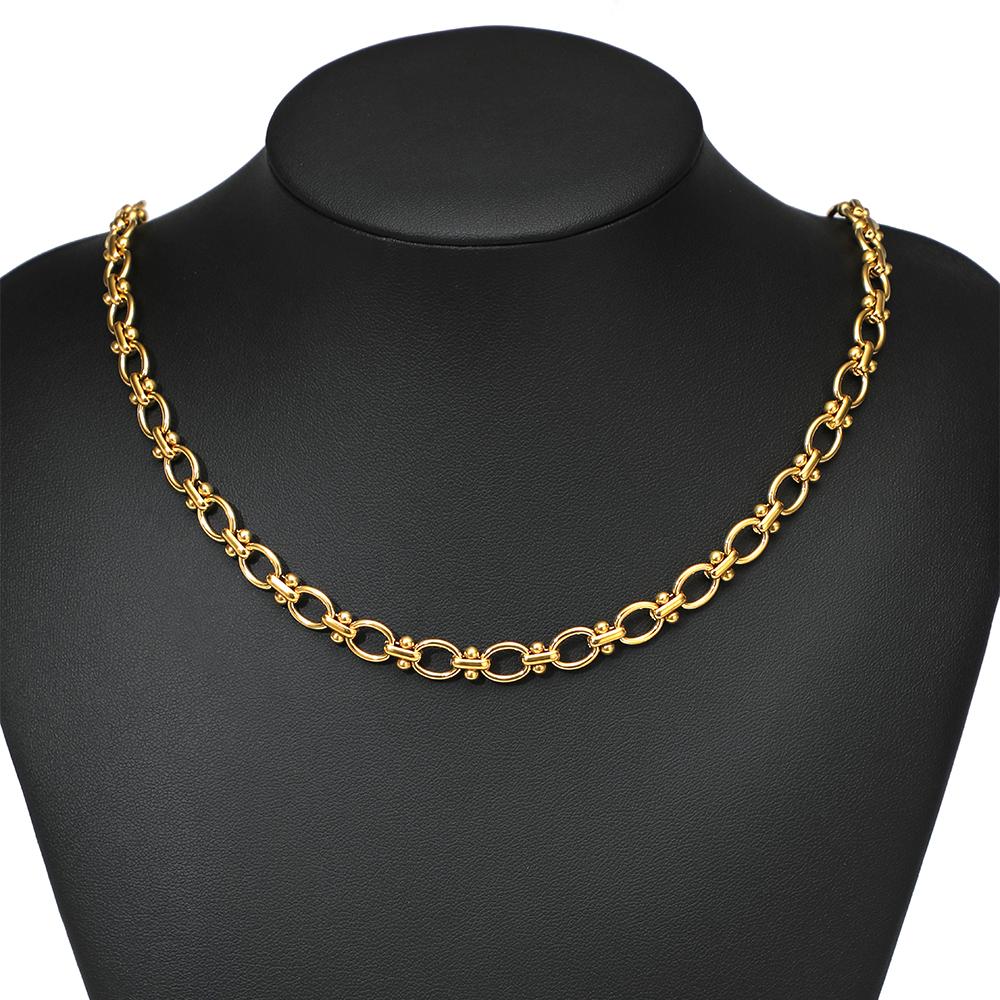 1 Meter Stainless Steel Oval Handmade Punk Chains DIY Hip Hop Men Necklaces Findings Bracelets Supplies Jewelry Earrings Making