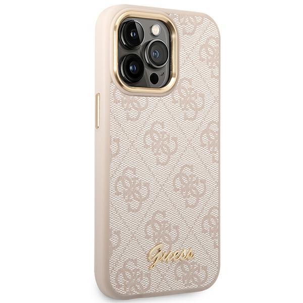 Guess Guhcp14Lhg4Shp Iphone 14 Pro6,1 Różowy/Pink Hard Case 4G Vintage Gold Logo