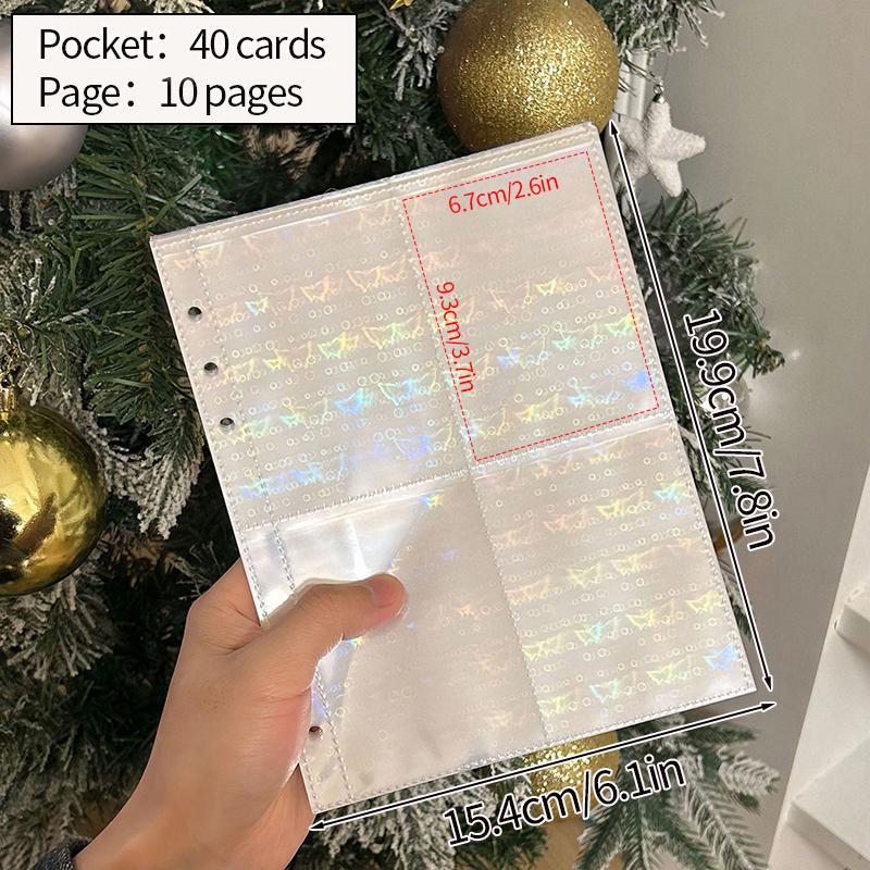 10pcs Binder Photocards Binder A5 Inner Page Book Binding Machine Idol Picture Collect Book Kpop Postcard Binder Protector