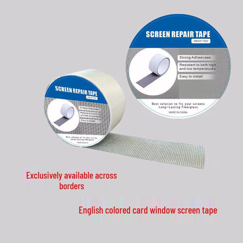 Self-Adhesive High Viscosity Repair Tape for Window Screens - Anti-Mosquito and Anti-Theft Gap Patches