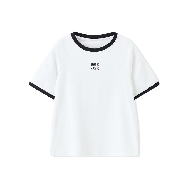 ASK JUNIOR Girls  2026 Summer Short Sleeve T-Shirt 110