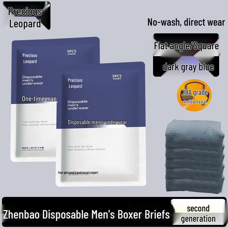 Gesteriliseerde Verdikte Wegwerp Boxer Briefs voor Mannen - Hoge Elasticiteit, Individueel Verpakt voor Reizen, Hotel, Sauna, Zakenreis, Wasvrij