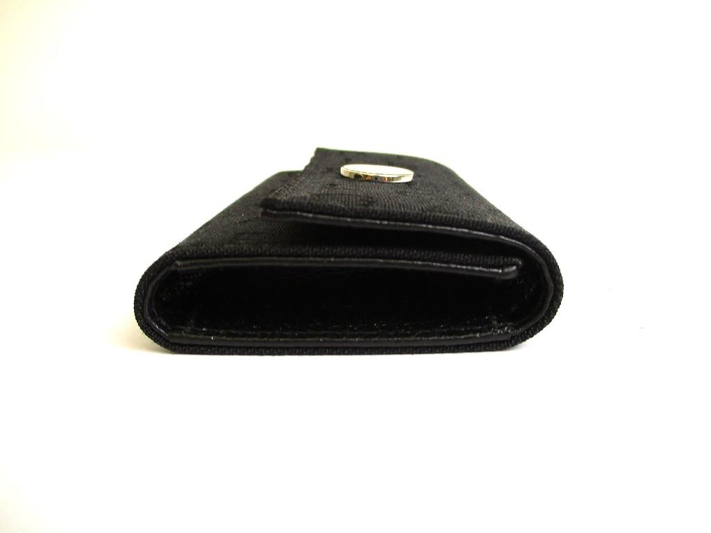 Authentic BVLGARI Black Canvas Leather Logo Mania 6 Pics Key Cases #9642  Refurbished
