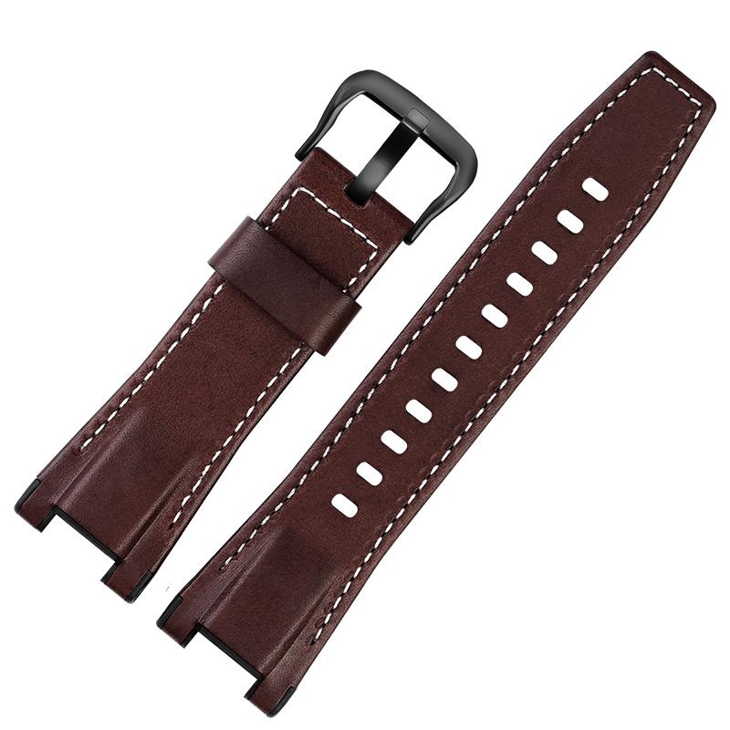 Pro hodinky Casio GST-S100G S110 S130L W100G W110 210B 400G Řemínek na hodinky plátěný Náramek 26*14mm Pánský měkká kůže Hovězí kůže Kožený řemínek na hodinky