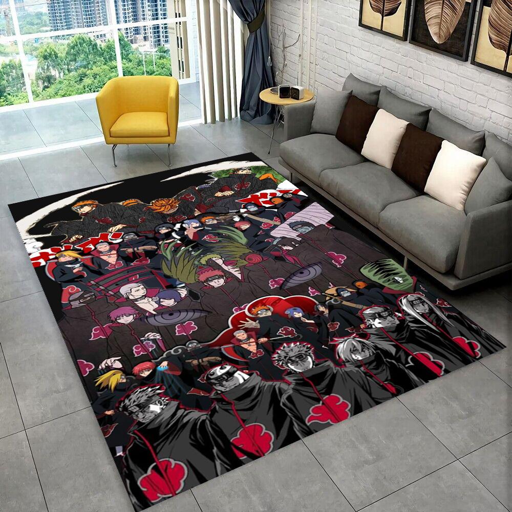 3D N-Naruto Cartoon Anime I-Itachi Carpet Rug for Playroom Bedroom Living Room Sofa Home Decor,kids Area Rug Non-slip Floor Mat