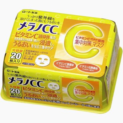 Melano CC Vitamin C Uv Intensive Penetrating Mask  20 Sheets  195 Ml