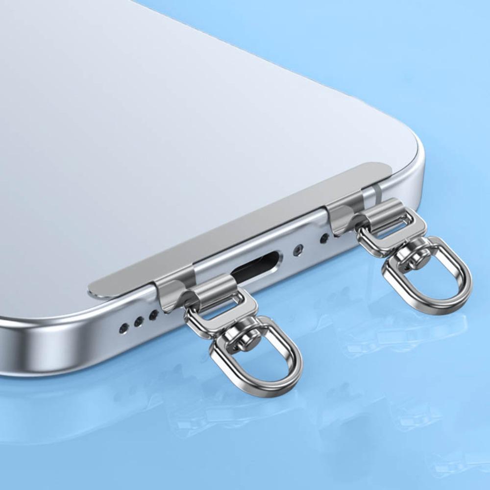 Metal Phone Case Metallic Gasket Upgrade 360° Sling Rope Card Clip Upgrade Snap Strap  Universal