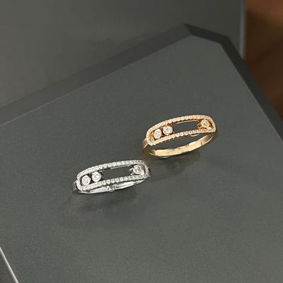 2023 Nieuwe Ringen Voor Vrouwen Luxe Sieraden Charm Slide Diamant Ringen Bruiloft Verloving Puur 925 Sterling Zilver Schelp Parel Ring