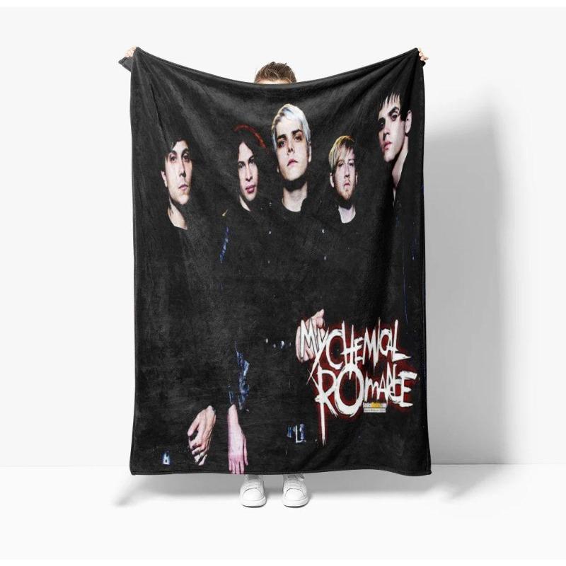 My C-Chemical R-Romance Band Blanket Flannel Soft Kid's Baby Throw Blanket,for Bedroom Living Room Sofa Bed Car, Brithday Gift