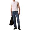Calvin Klein Letter Ribbed Pullover Short Sleeve T-Shirt Men Tops LV04LD230G-YAF