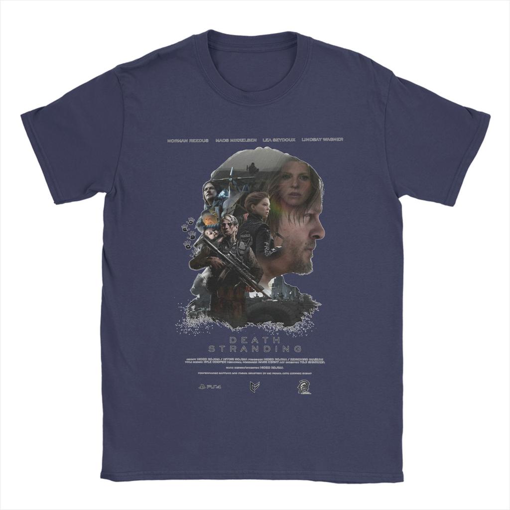 2025 Death Stranding 2 T Shirts Men's 100% Cotton Funny T-Shirts Round Neck Tees Short Sleeve Tops Plus Size