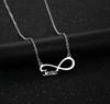 Atoztide Fashion Infinity Jesus Heartbeat Necklace For Women Stainless Steel Endless Forever Love Friendship Jewerly Gift