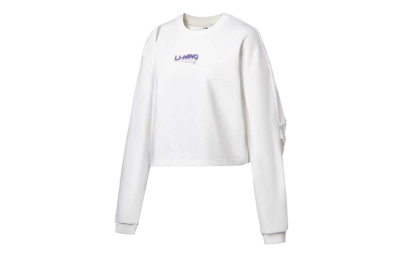 Li Ning Fitness Series Sweatshirt Women s Ivory AWDT566-2 L
