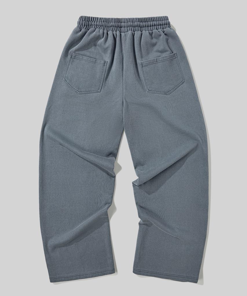 Beodeonteu Multi-Cut Line Pigment Sweatpants [Heather Blue]