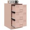 Nightstands 2 pcs. Pink 34.5 x 39 x 62 cm Steel
