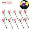 1-10PCS Solar Tulip Light Auto on At Dusk Waterproof Outdoor Garden Patio Decorative Night Lamp for Landscape Pathway Lawn