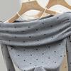 Women's Off-Shoulder Polka Dot Knit Top
