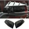 Car Accessories Fit for Toyota Sienna 2021 2022 2023 2024 2025 Exterior Rear View Side Door Mirror Cover (Glossy Black) ABS 2PCS with Striped