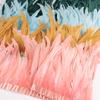 10Meters Rooster Tail Feathers Trim 25-30Cm Coque Feathers Trimming For Handiwork Crafts Carnival Dress Skirt Costumes Plumes