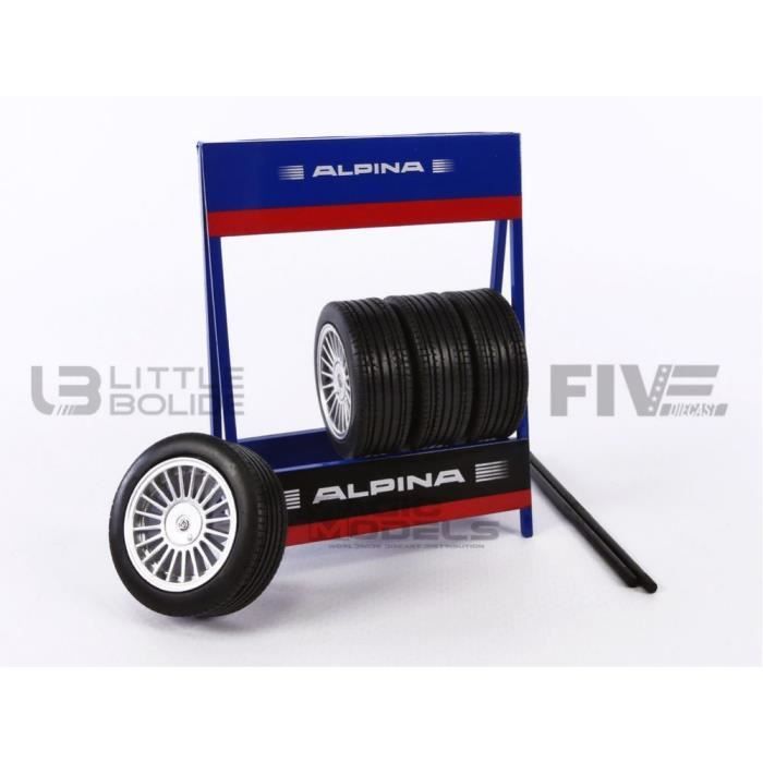 Voiture Miniature de Collection - IXO - 18SET003W - Couleur: Blue/Red/Black - Accessoires: Roue/Rack - Mixte