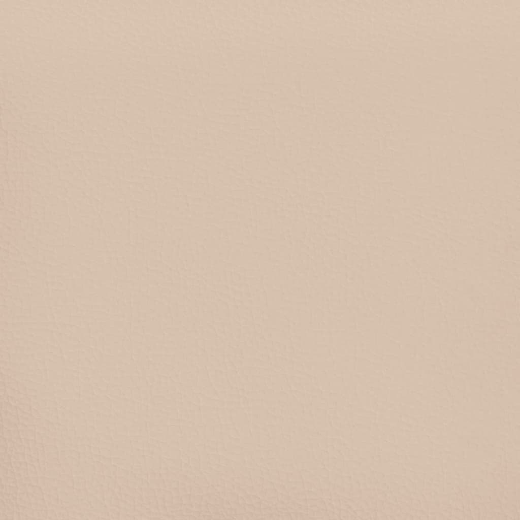 Vidaxl Bed Frame, Color Cappuccino, 160X200 Cm, Faux Leather