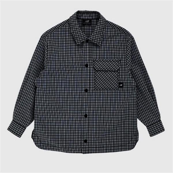 New Balance Kids Check Pattern Shirt Navy Bb Nk9dg1302u NK9DG1302U 19/120