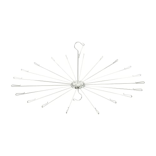 PEARL METAL Laundry Drying Rack with Hanger and Parasol, Stainless Steel, Metalia, HB-6177