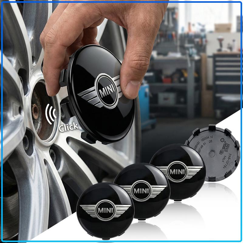 4 Stück 60mm Auto Radnabenkappe Felgenabdeckung Für MINI Cooper One S Clubman R50 R53 R56 R60 F55 F56 R57 R58 R59