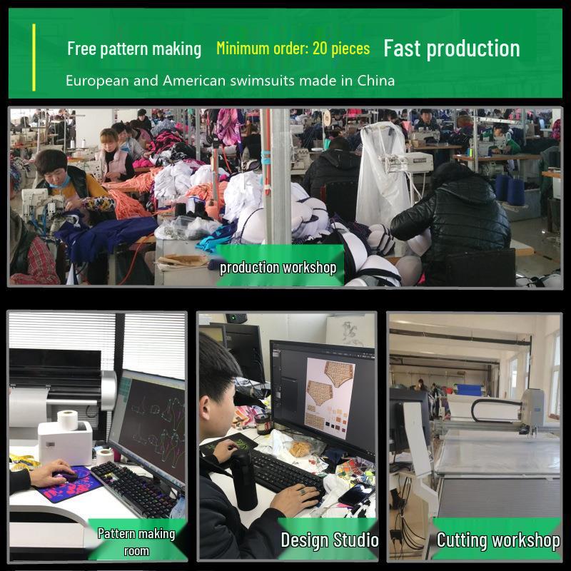 High-Waisted Push-Up Sheer Bikini Three-Piece Swimsuit Set with Long Skirt