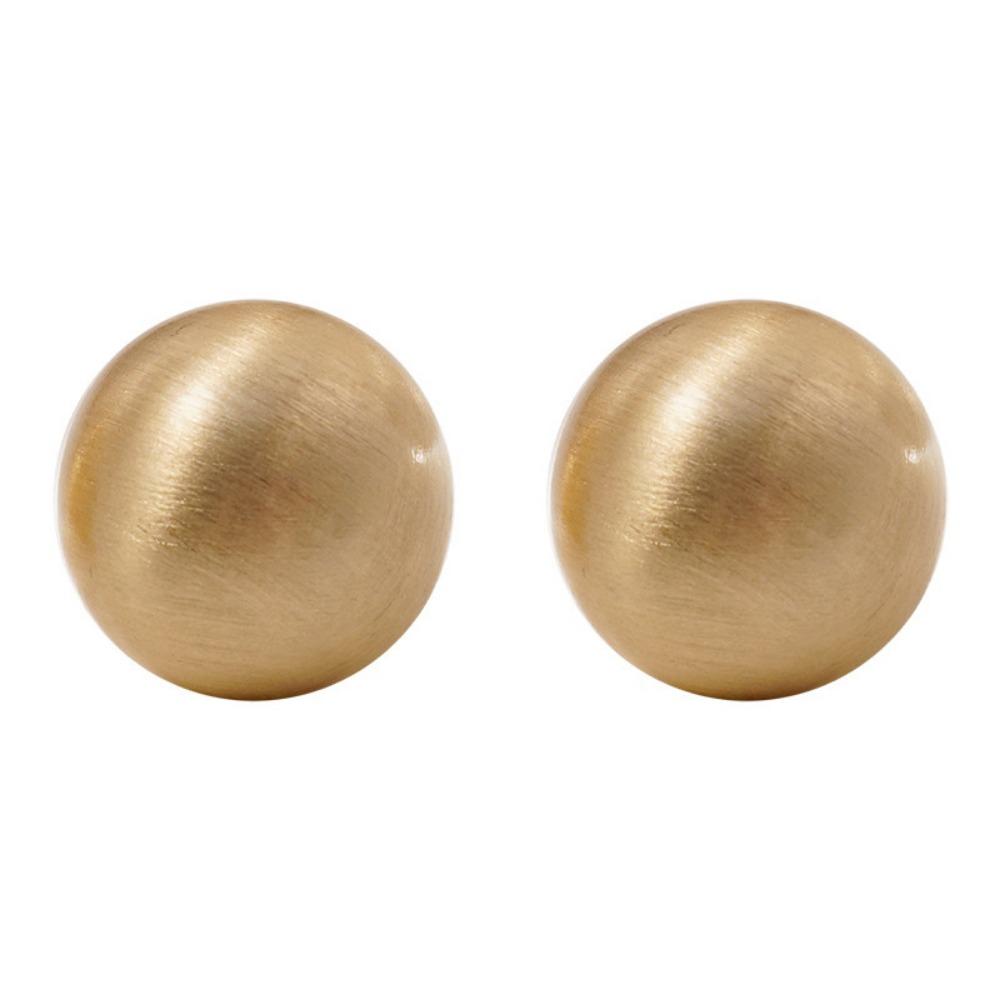 Vintage Exaggerated Personality Round Matte Stud Earrings for Women Temperament Enfashion Korea Earring Jewelry Accessory Gift