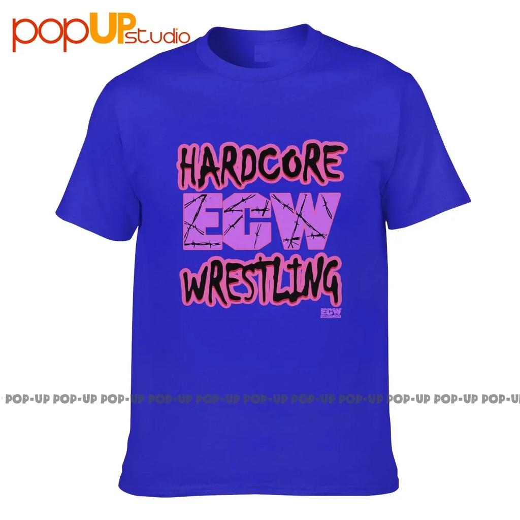 Vtg Ecw Hardcore Wrestling 90S P281 Design Trička Přírodní Vysoce Kvalitní Tričko