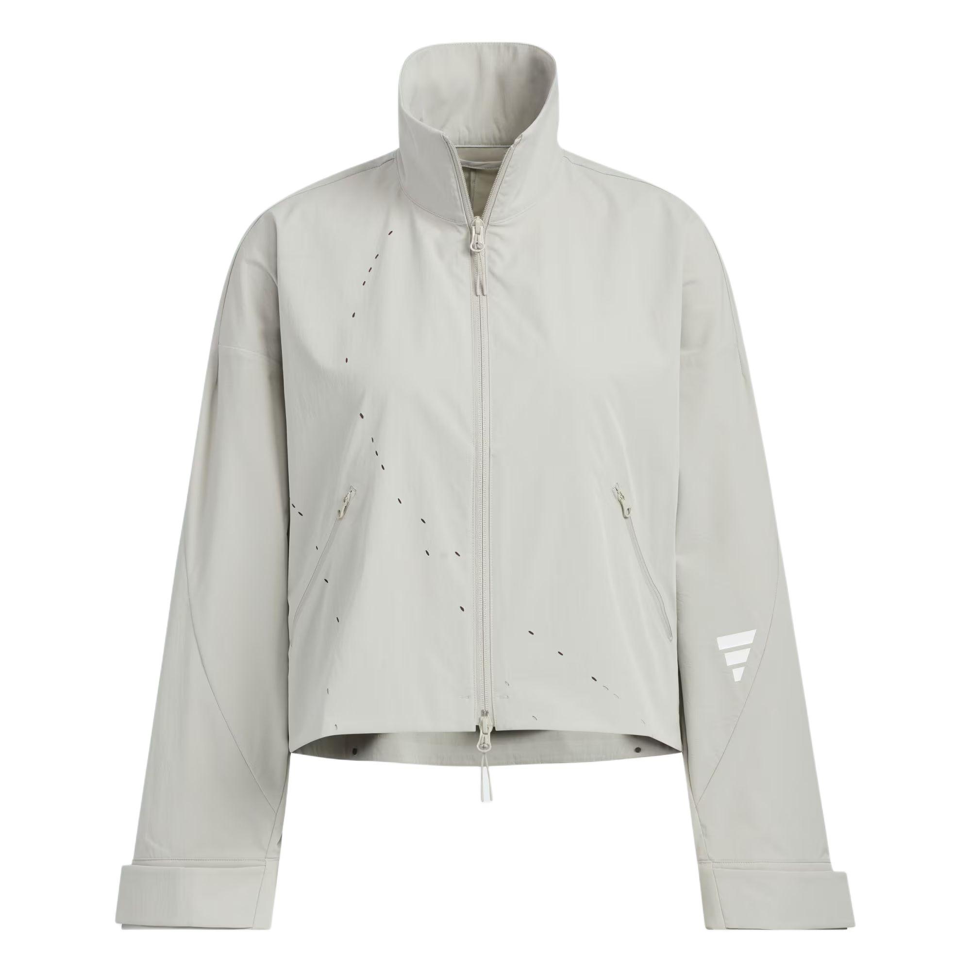 

Adidas Fos Будущий Стиль Тканая Стойка Воротник Спортивная Повседневная Свободная Куртка Женские Куртки KC2718 L