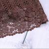 Flowers Lace Hat Casual Sun Visor Breathable Skullies Hat  Women