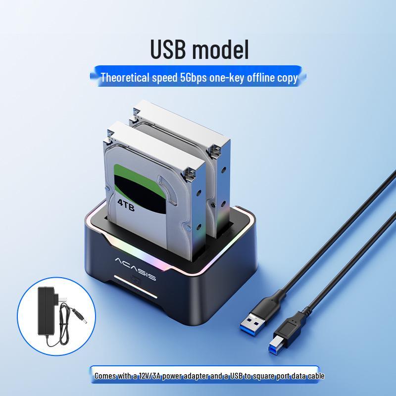 

8TB ACASE Dual Bay SATA Dock: 2.5 & 3.5 USB Hard Drive Enclosure Default