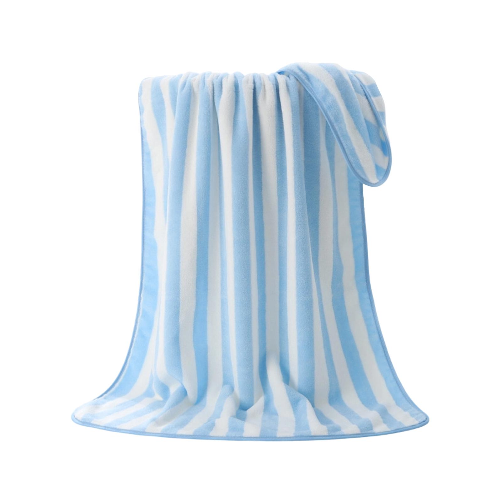 

Striped Pattern Flannel Throw Blanket Soft Lightweight Cozy Fleece Blanket for Sofa Bed Couch Home Use All Seasons Suitable One Size синий