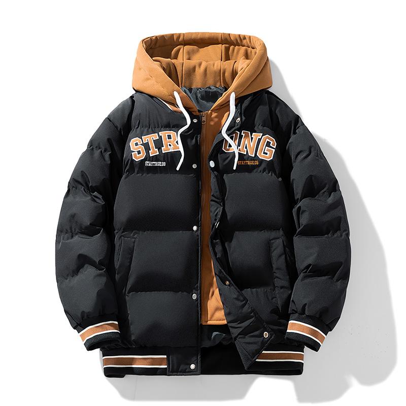 

Мужское повседневное пальто большого размера на флисе, утолщенное, на хлопковой подкладке, качественная ткань, комфортное для кожи, дышащее, четкого кроя, износостойкое S чёрный