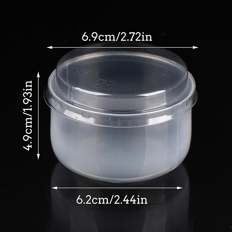 10Sets Transparent Baking Pudding Cup Japanese Caramel Pudding Beaker High Temperature Resistant Pudding Beaker With Lid