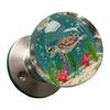 Elegant Clear Flower Door Handle Retro Round Crystals Knob Artistics Bedroom Decoration Nature Styles Home Hardware