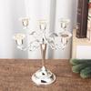 3/5 Arms Candle Holder Electroplated Candelabrum Wedding Decorations European Candlestick  Banquet