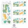 Les Trésors De Lily [R3415] - 3 planche de stickers 'Dinosaures' vert - 30x13 cm