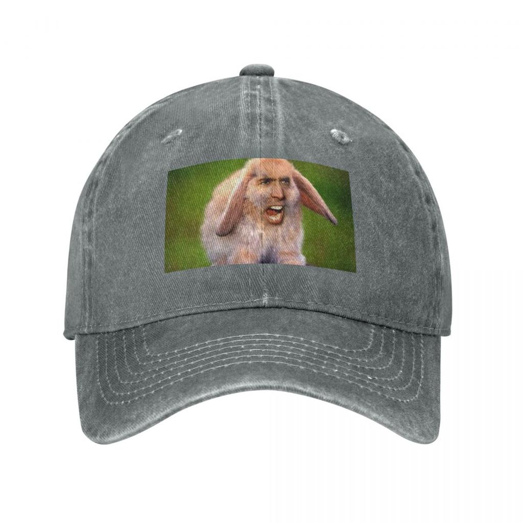 Nicolas Cage Bunny Photoshop Baseball Cap Hat Luxury Brand Hip Hop Mountaineering Sun Cap Women Hats Unisexs