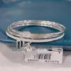 Three Lives Three Worlds Pure 9999 Sterling Silver Bracelet for Women - Young Style Gift for Girlfriend