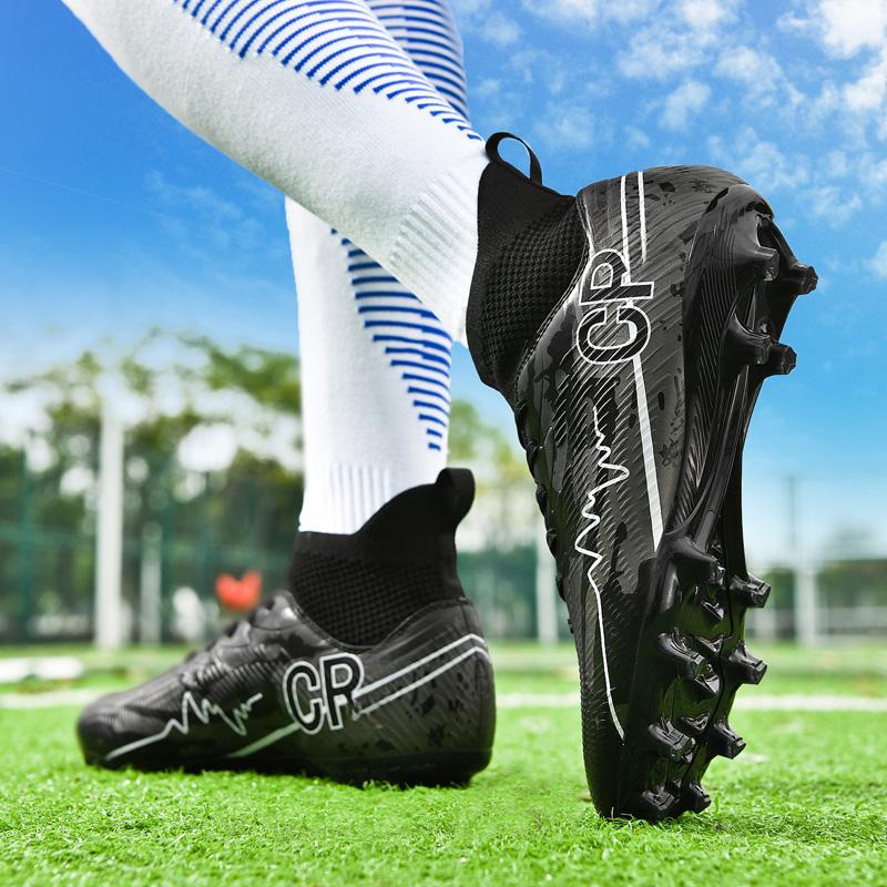 35-45 Teenagers' Large Size High Leg Nails Football Training Sneakers Children's Football Shoes