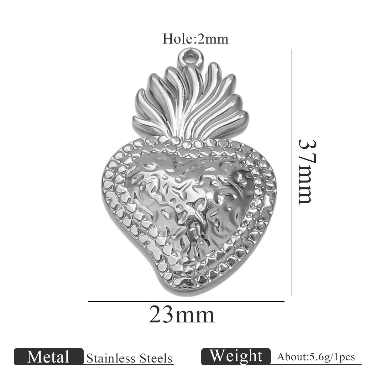 

Yori 5PCS Stainless Steel Fashion Sun Love Heart Pendant Bracelet Necklace DIY Accessories Waterproof Wholesale