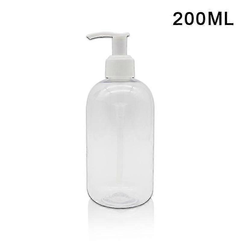 500ml Clear Plastic Thickened Bottles with Pumps Dispensers Refillable Liquid Soap Transparent Round