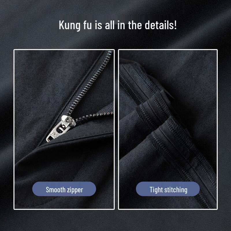 Luozi Herren Tussahseidenmischung Gerade Bein Freizeithose