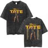 Tate Mcrae Greedy Album Tour Merch T Shirt Men Women Fashion Vintage Washed Short Sleeve Oversized Tshirts 100 Cotton T Shirts